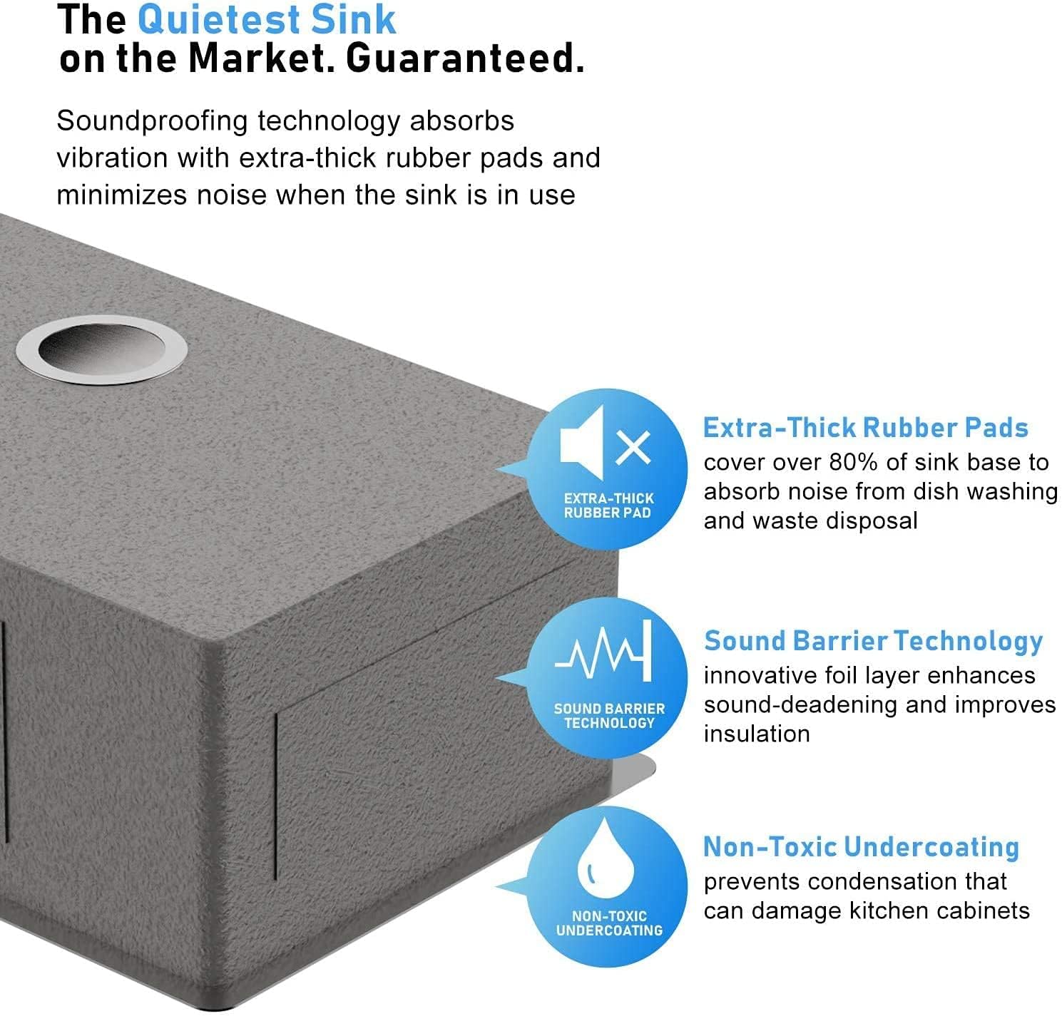 Suреr Dеаl Prоduсt 28 Inch Kitchen Sink, Undermount Single Bowl Kitchen Sink, 16 Gague 304 Stainless Steel Sink with Roll Up Dish Drying Drainer & Strainer & Bottom Grid, 28×18×10