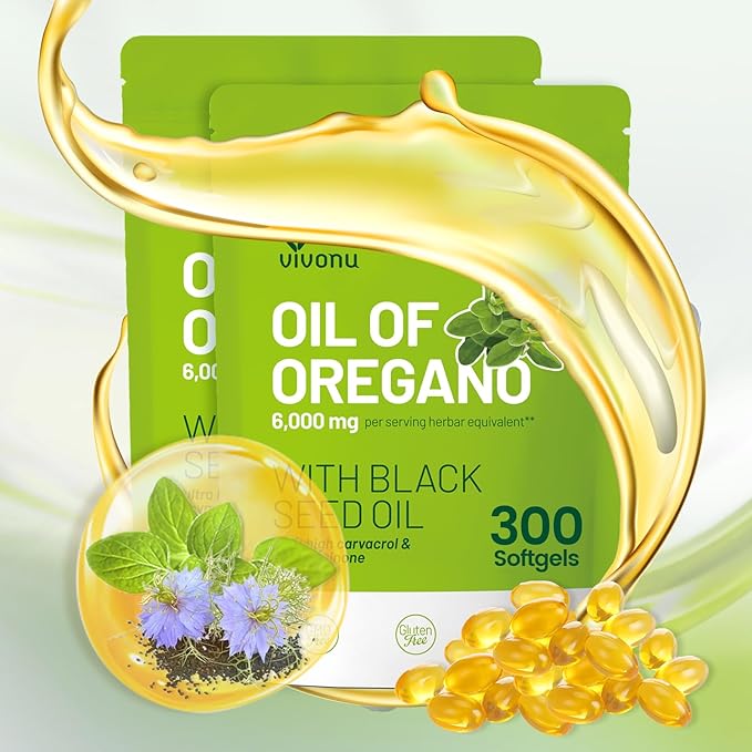 Amazon.com: VivoNu Oil of Oregano Capsules, Balanced Oil of Oregano ...