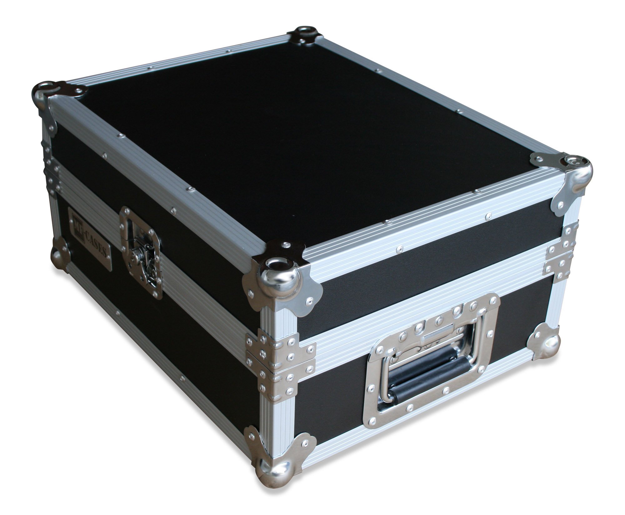 Case für CDJ-800 1000 + DJM-600 800 etc Flightcase Rack DJ, Schwarz
