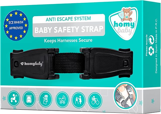 HOMYBABY® Car Seat Safety Clip | Anti Escape Car Seat Strap | Harness Chest Clip | Prevent Children Taking Their Arms Out of The Straps | Seat Belt Clip (1pcs)