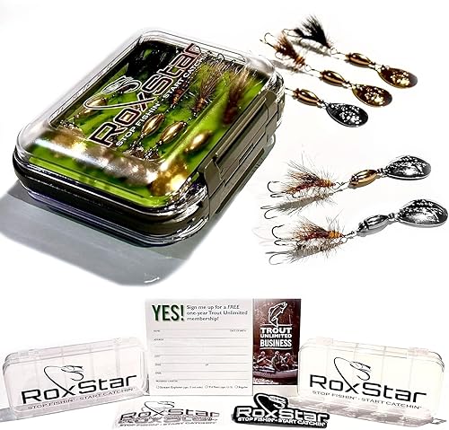 Miniatura 9 de RoxStar Fly Strikers - Juego de regalo definitivo  Probado a nivel nacional para pescar cualquier hilandero de pesca. Hecho a mano en los Estados