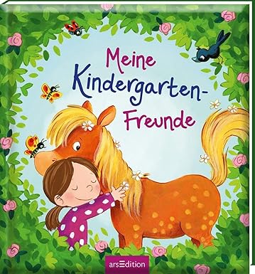 Meine Kindergarten-Freunde (Pferde): Freundebuch ab 3 Jahren für