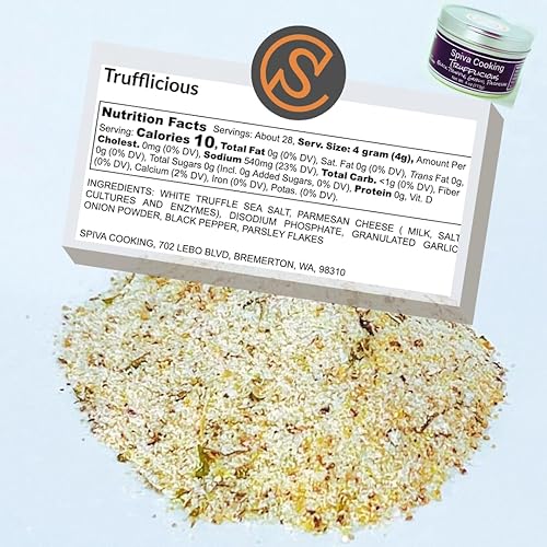 Miniatura 4 de Spiva Cooking - Trufflicious - Condimento de trufa negra ajo y parmesano - Cómo usar carnes pastas papas almidones verduras alas huevos pizza salsas