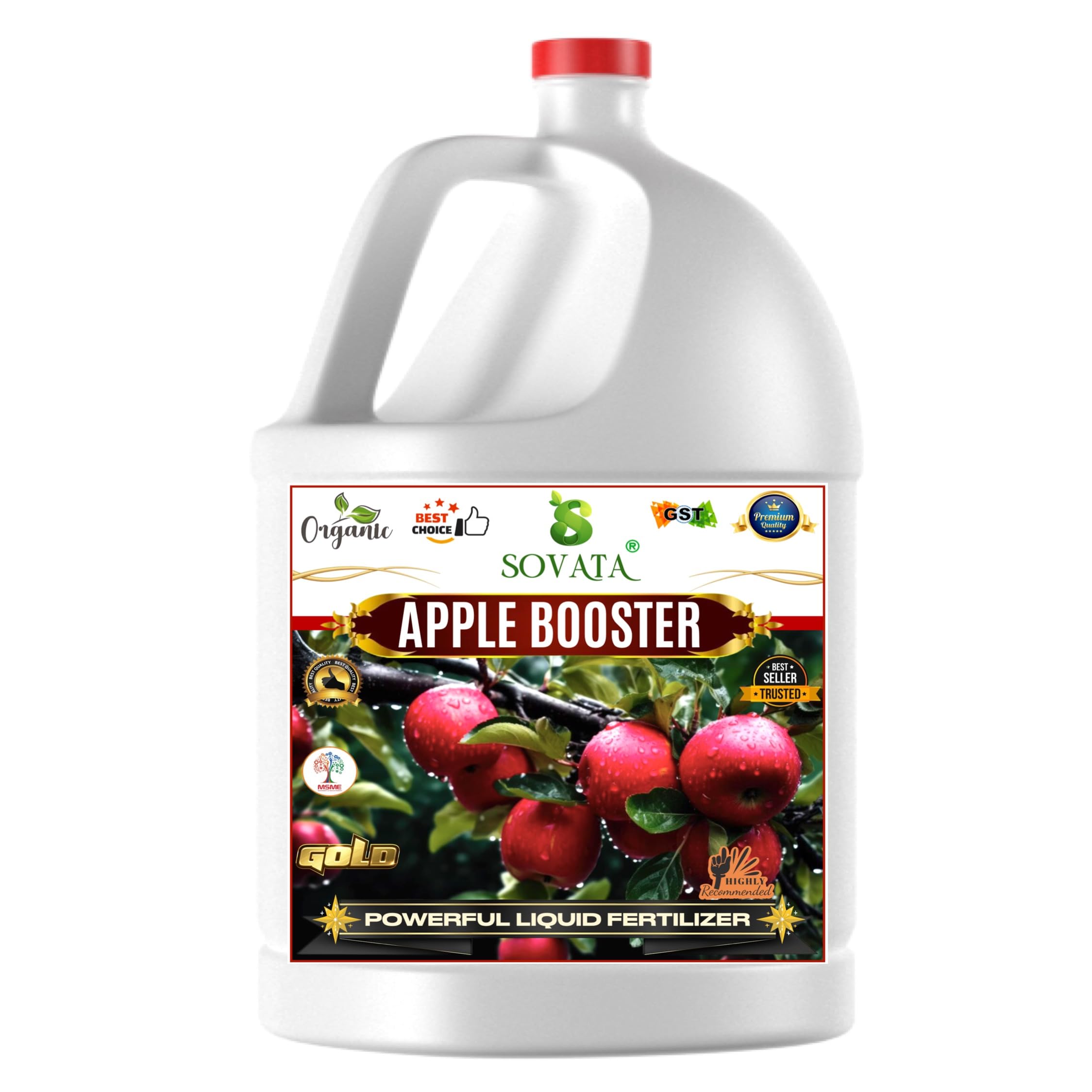 Sovata® Apple Booster, Essential Powerful Organic Liquid Fertilizer for Fast Growth and Heavy Fruiting of Apple Plants. (1000 ml)-image-45