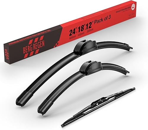 Miniatura 139 de BERG REGEN Juego de limpiaparabrisas de 26+16 pulgadas con limpiaparabrisas trasero de 12 pulgadas de repuesto para Subaru Crosstrek 2013-2017