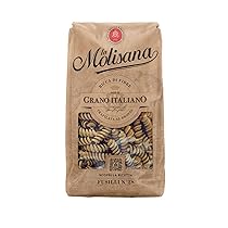La Molisana, Fusilli Integrali n. 28, Pasta Integrale da Solo Grano Italiano – Trafilata al Bronzo, Ricca di Fibre, Ruvida e Tenace con Eccellente Tenuta in Cottura – Confezione da 500g
