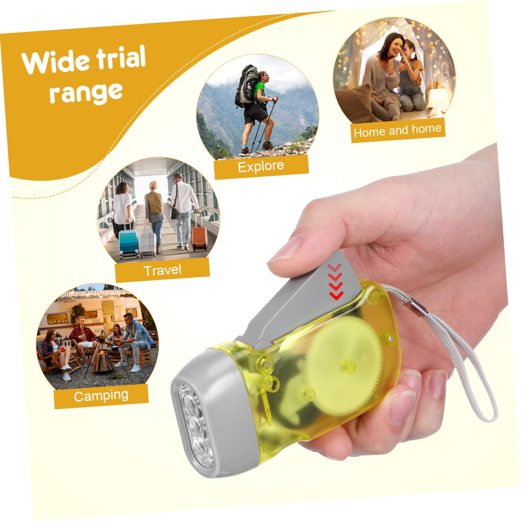 Kisangel Linterna De con Led Linterna De Emergencia Portátil Luz De Camping para Adultos para Actividades