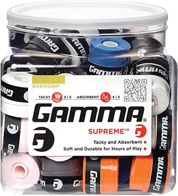 Gamma Supreme Overgrip Display Box, Assorted, Racquet Grips Amazon Canada