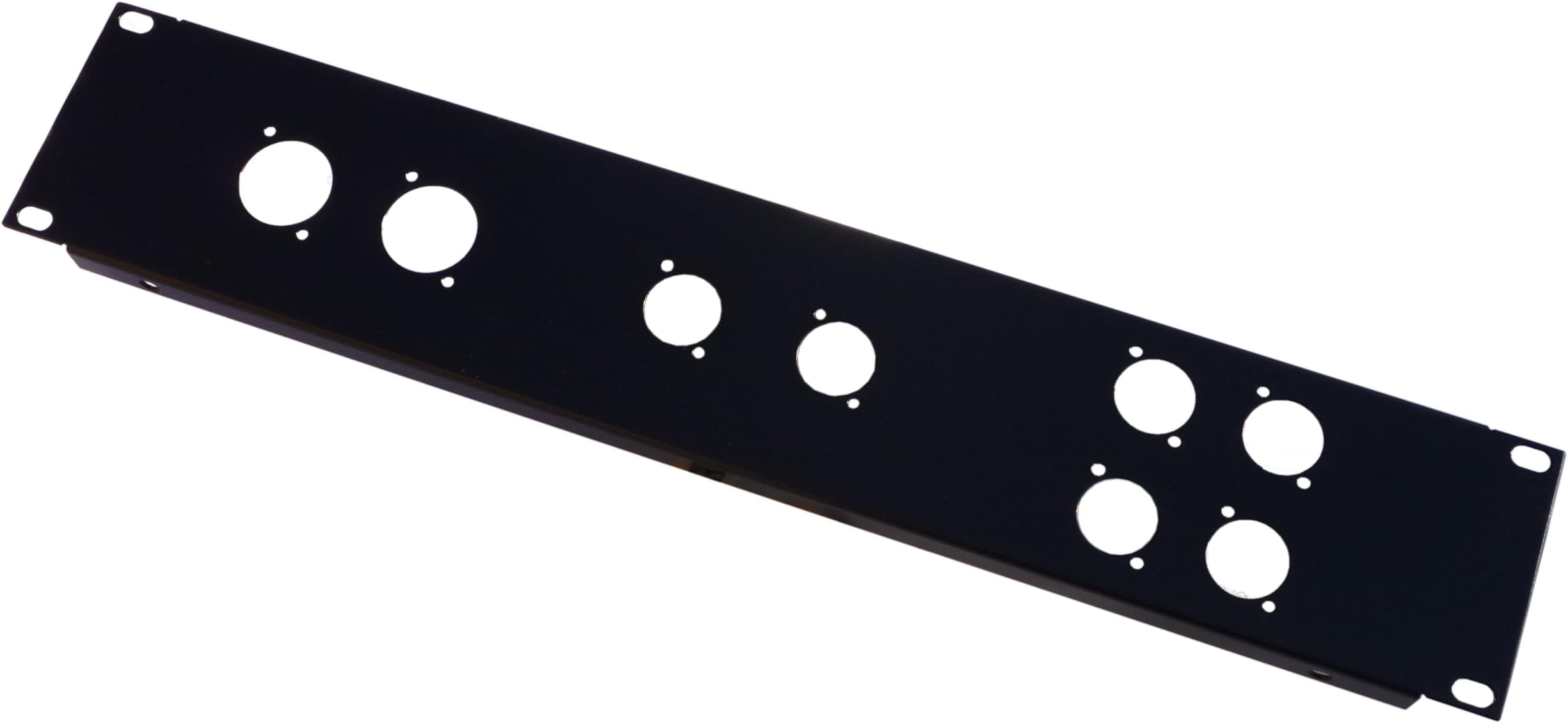 All Metal Parts 2U Mixed 19" Rack Folded Panel, 6 XLR And 2 Powercon 32 Amp [PC]