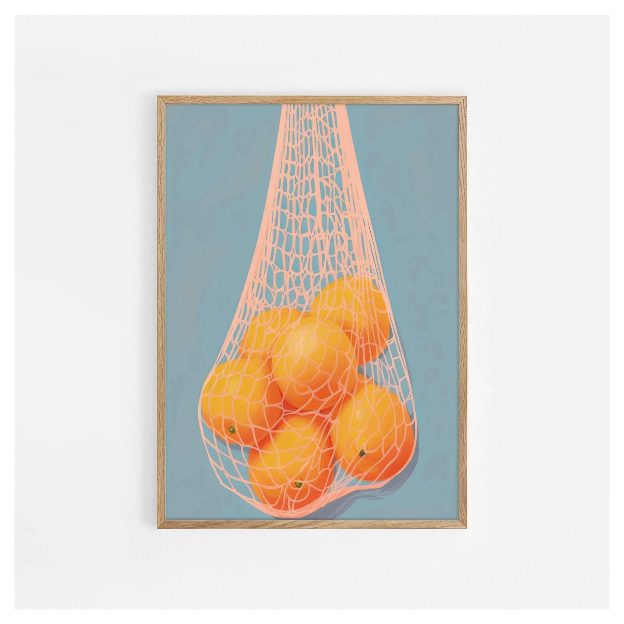 Affiche minimaliste fruits abstrait XENITE pour maison chaleureuse