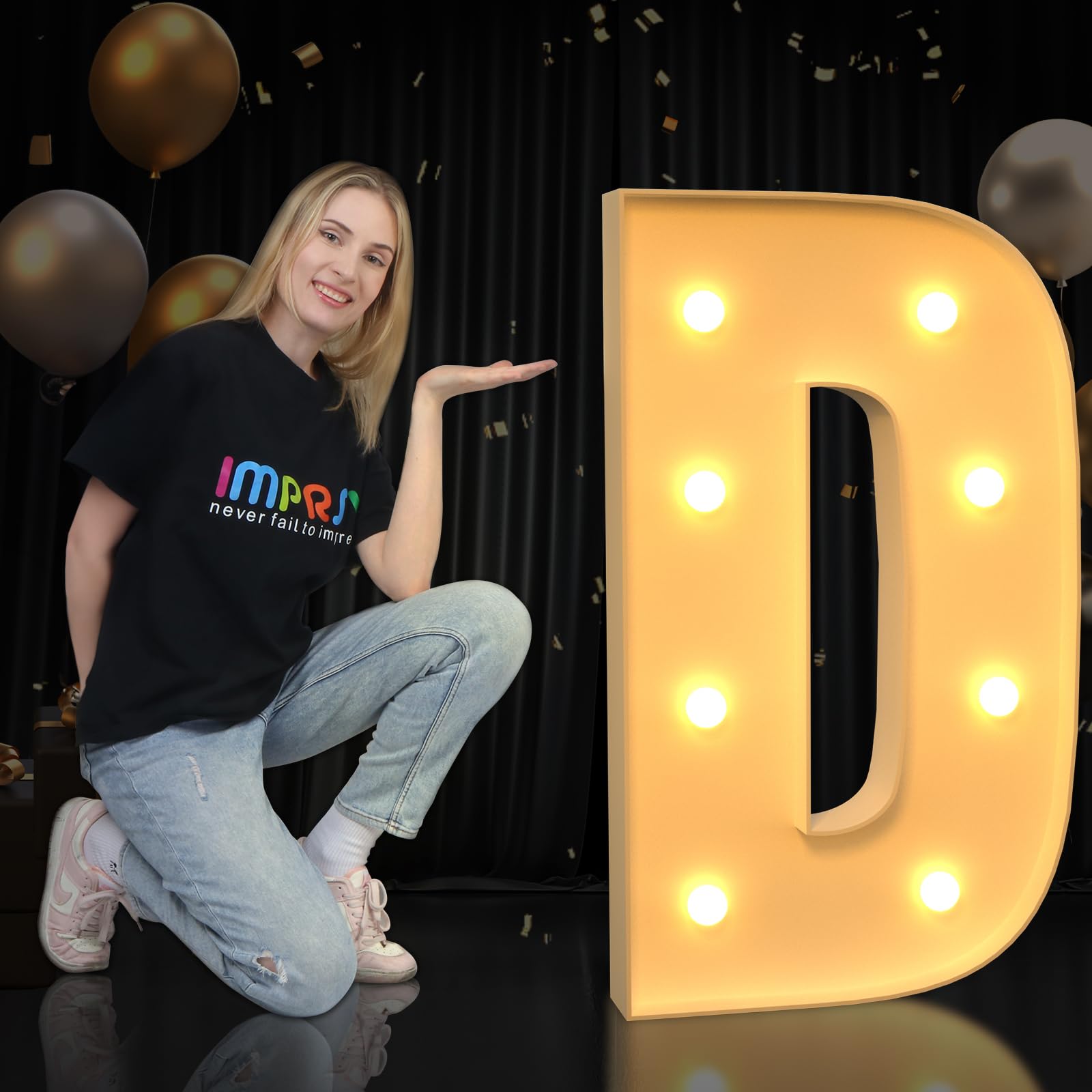 Snapklik.com : Imprsv Marquee Light Up Letters, Mosaic Letters 3FT ...