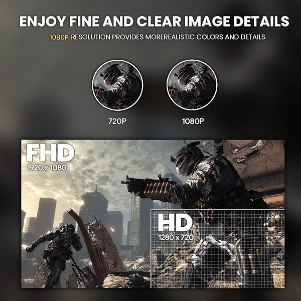 CRUA 27" Curved Gaming Monitor, FHD 1920x1080P, 144Hz/180Hz Computer Monitor, 1800R VA Screen, 120% sRGB, AMD FreeSync, HDMI & DP, Wall Mount Install- Black - 5