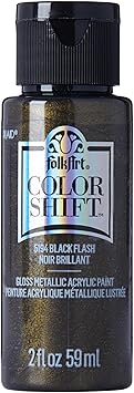 FolkArt Color Shift Acrylic Paint in Assorted Colors 2 ounce, Black Flash