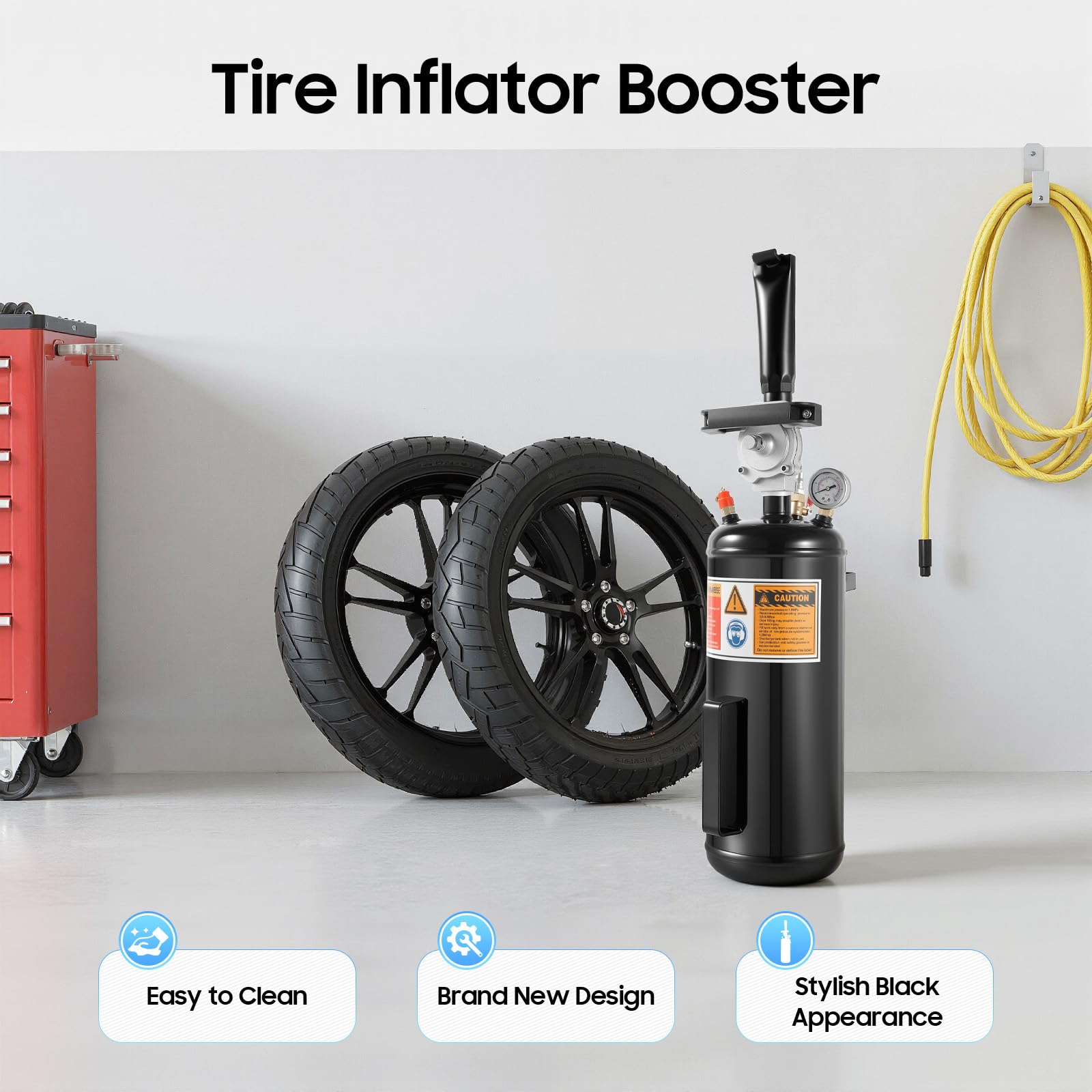 Inflador de neumáticos de 3 galones para camiones y automóviles, Herramienta Neumática