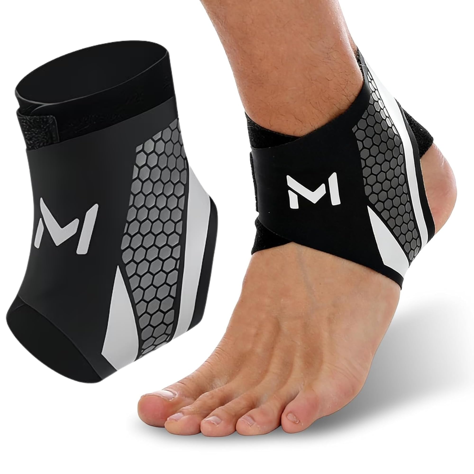 Ankle Brace for Men & Women, Ankle Brace Compression Support Stabilize, Lace up Ankles Sock, Sports Ankle Stabilizer, Foot Ankle Orthopedic Grade Tendonitis Protection | Sports, Yoga, Work, Gym (M, 1, Count)-picture-38