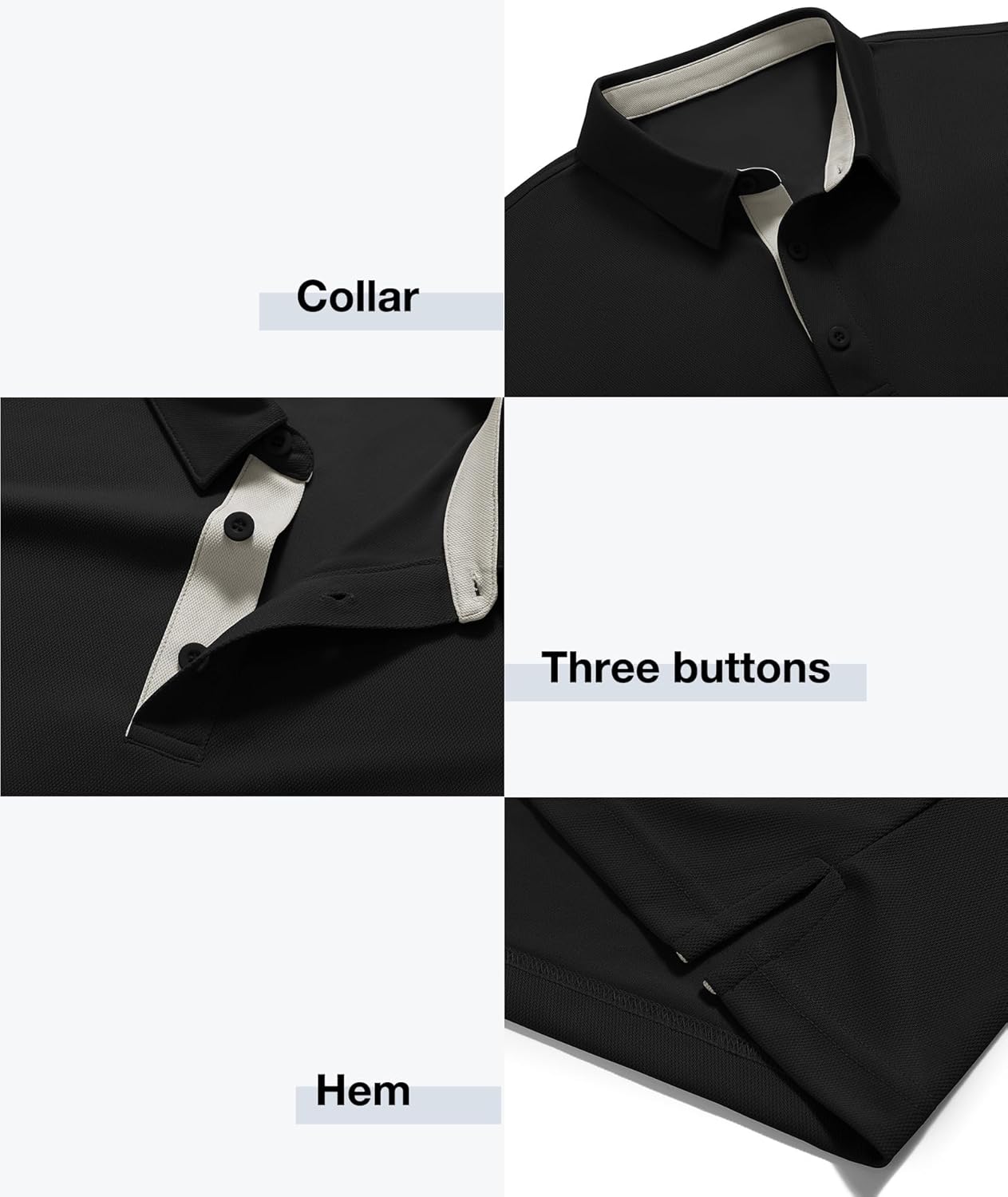 ZITY Mens Golf Polo Shirts Short Sleeve Quickly Dry Performance Collared Polo Tennis Casual Shirt for Men - Image 4