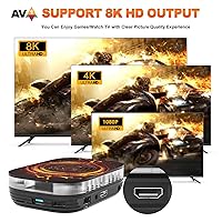 Vista 6 de Kinhank Super Console X4 Plus Video Game Console Pre-Built-in 60000+Games,Retro Game Console Compatible with 65+ emulators,EmuELEC 4.6Android