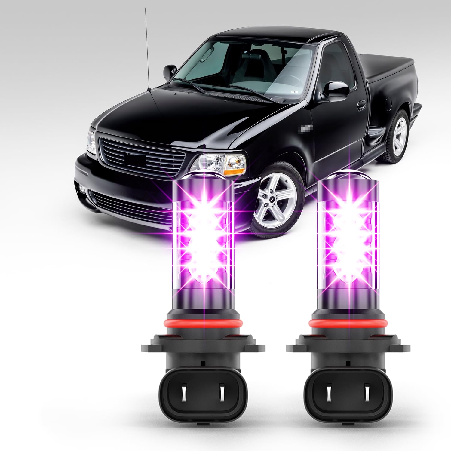 Shyfrult For 2004-2014 Ford F150 Fog lights 9005/9145 bulbs, 120W 12000LM 14000K Pink Purple Beam Fog Lights,Plug and Play, 1:1 Size. ? 2-Pack ?