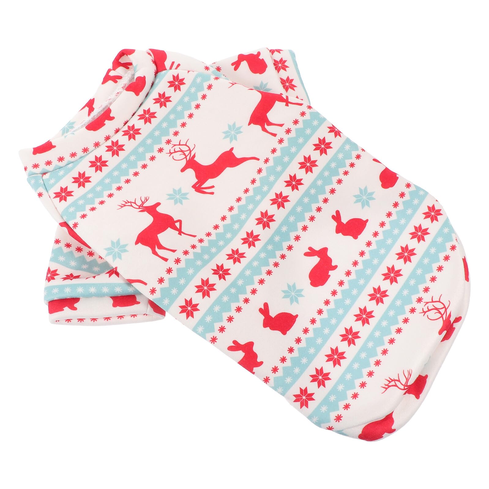 1pezzi Abbigliamento di Natale per Cani Abbigliamento per Animali Domestici con Stampa di Cucciolo di Alce Indumento Leggero e Comodo Accessorio per Fotografia di Cani