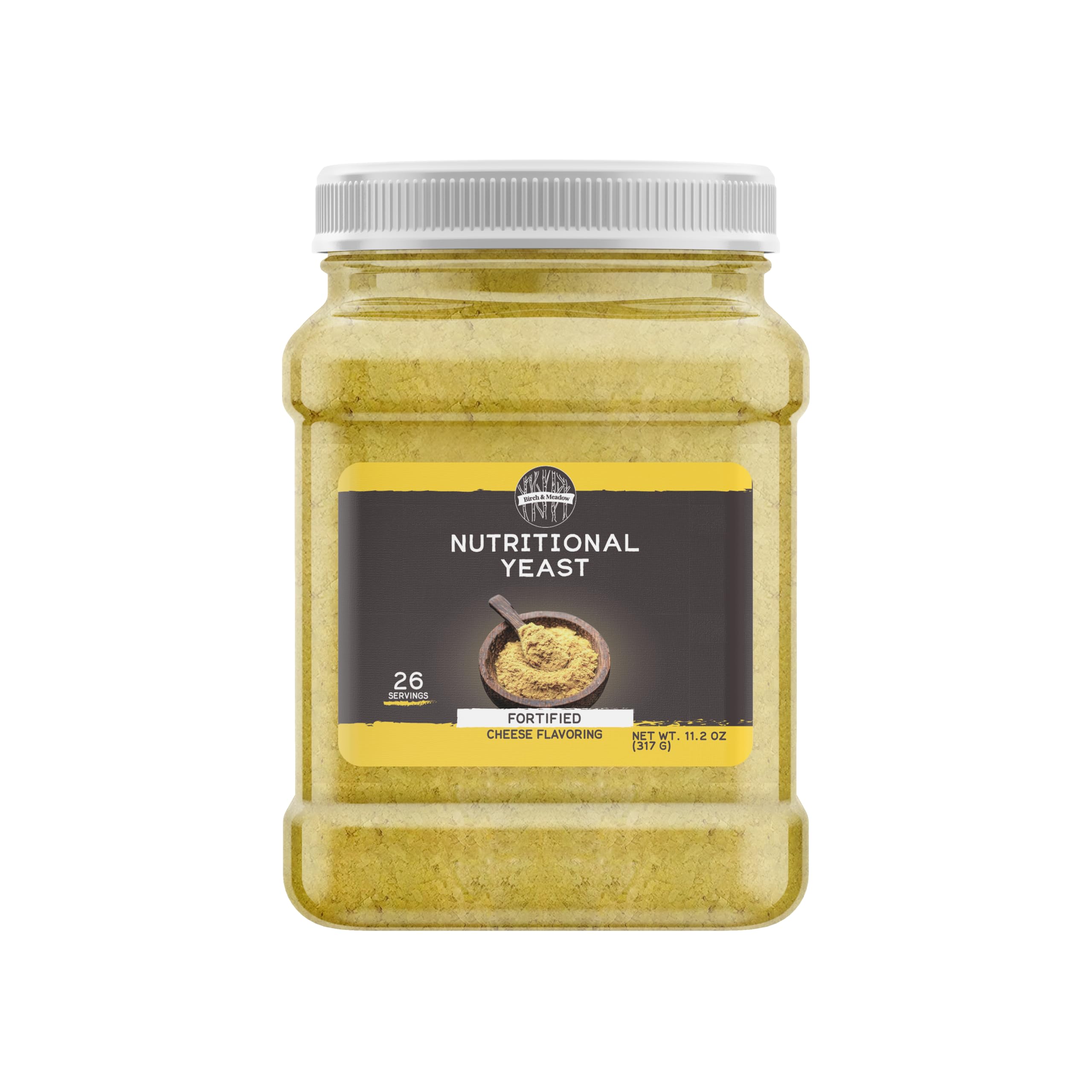 Birch & Meadow 4 Cups of Nutritional Yeast Flakes, Yummy Nooch, Cheesy Flavor, Popcorn & Casseroles (11.2 Ounce)