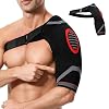 Heyung Shoulder Support Brace for Men and Women,Adjustable Shoulder Brace,One Size Fits All Shoulder Compression Sleeve for Torn Rotator Cuff Pain Relief,Sleep,Injury