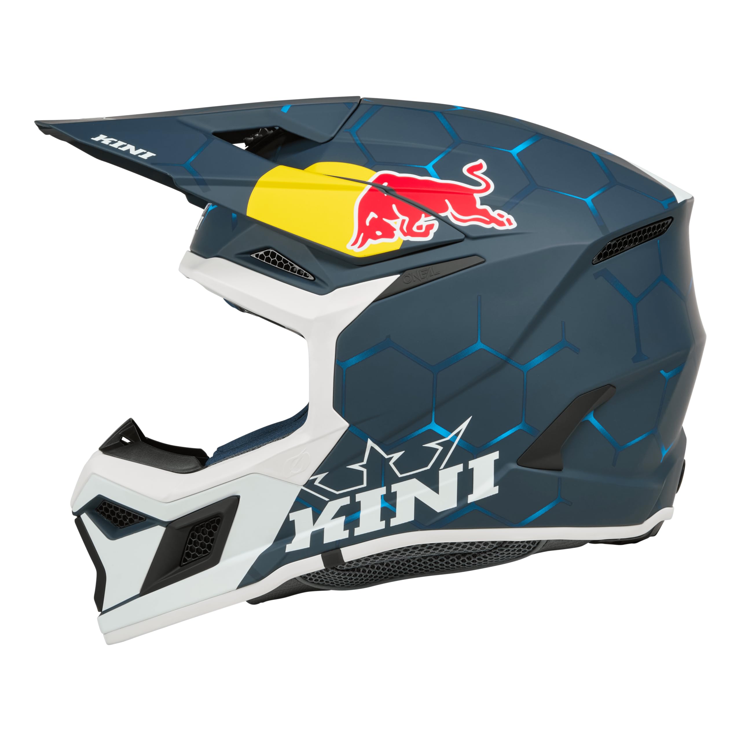 MX3 Motocrosshelm Jugendhelm Kini Red Bull 1.0 blau/weiß L
