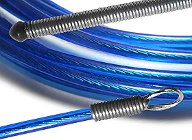 Puxa Fio Passa Fio Guia Sonda Profissional Alma De Aço Resistente Durável PF (Azul, 30 Metros)