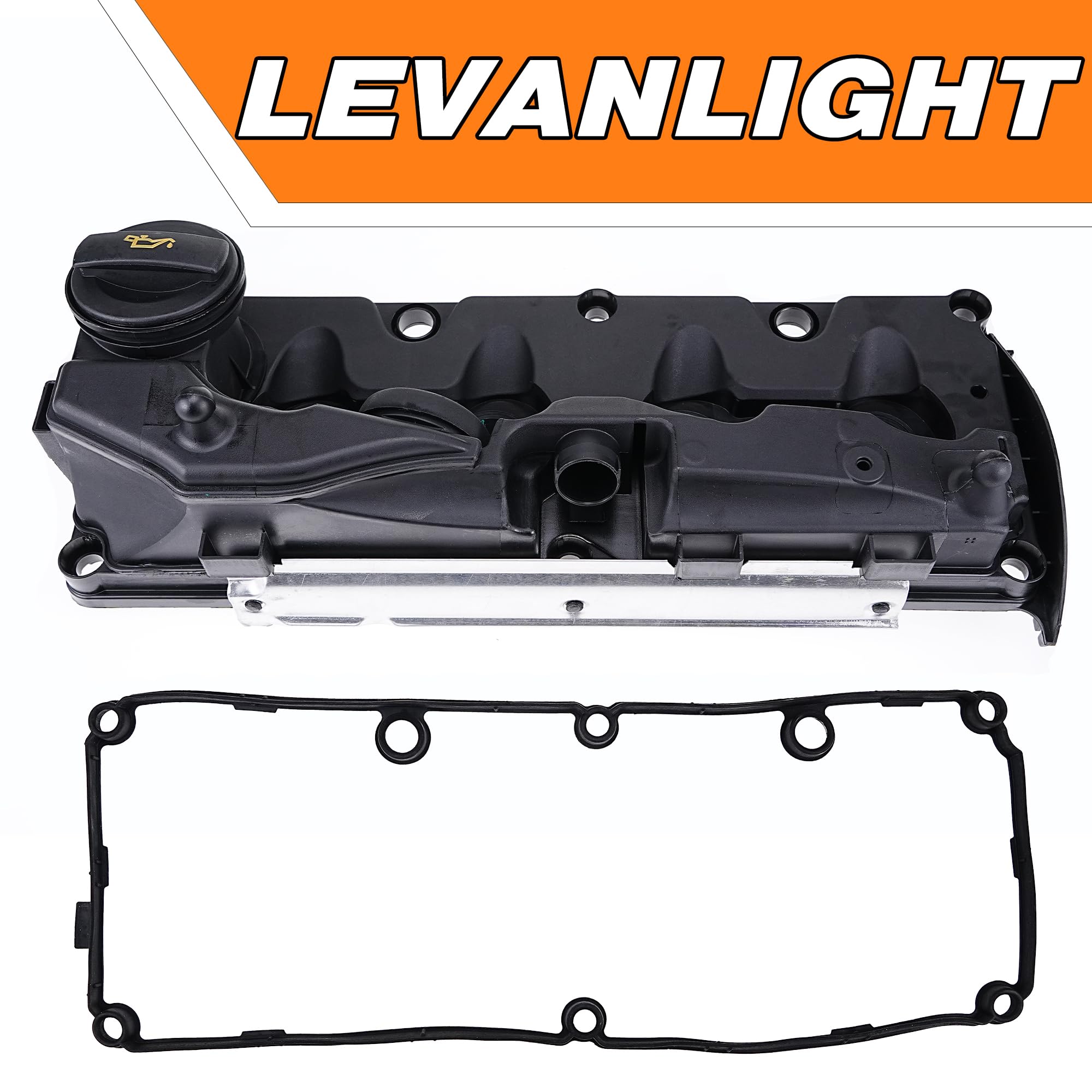 Coperchio bilanciere valvola motore con guarnizione compatibile per Audi A1 8X A3 8P Q3 8U Altea XL Ibiza 6J Leon 1P Octavia Superb Mk2 Golf Mk6 Polo 6R 6C 1.6 2.0 Sostituire # 03L103469R, 03L103483C