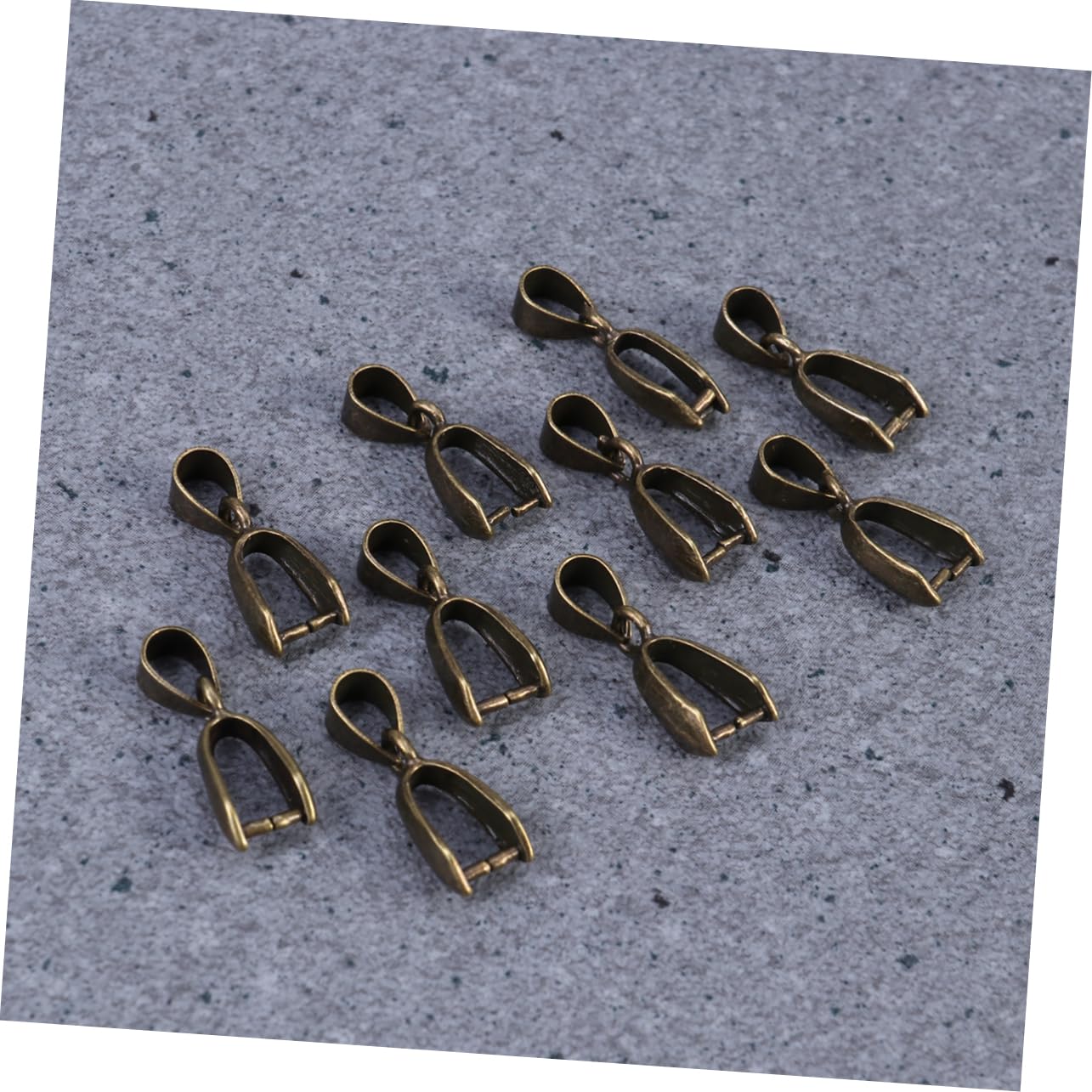 STOBOK 200stücke Bronzerne Pinch Clip Bails Für Schmuck Schmuckverbinder Für Kreative Schmuckherstellung Langlebig Und Einfach Zu Verwenden