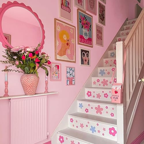 Miniatura 4 de Abyssaly Papel adhesivo rosa oscuro, 15.7 x 196 pulgadas, papel tapiz de vinilo autoadhesivo y extraíble para muebles de cocina, pared de