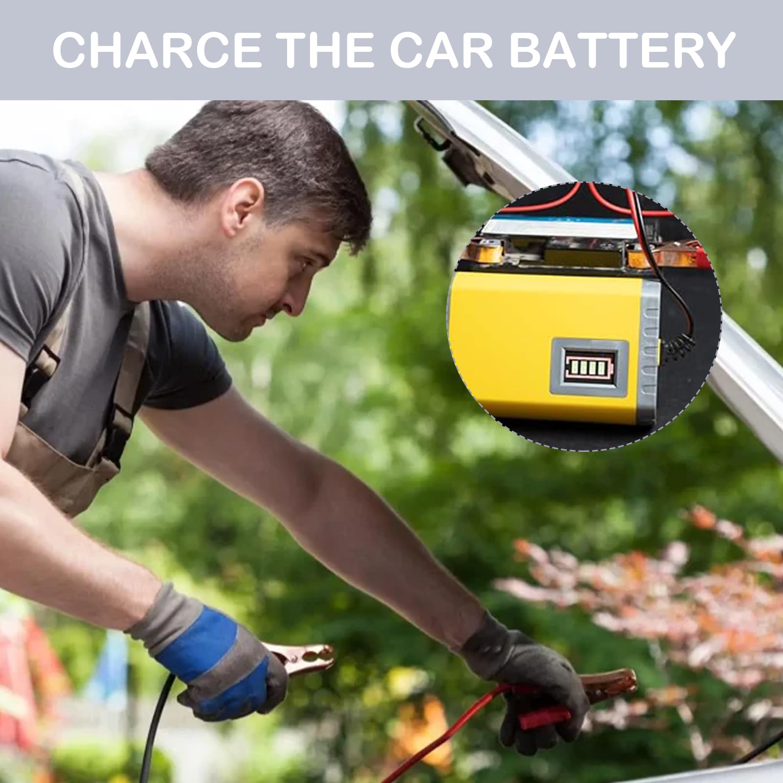 Clip A Coccodrillo Isolate 50A - Set Di 6 Pezzi | Per Cavi Batteria Auto, Camion, Veicoli - Foto 9