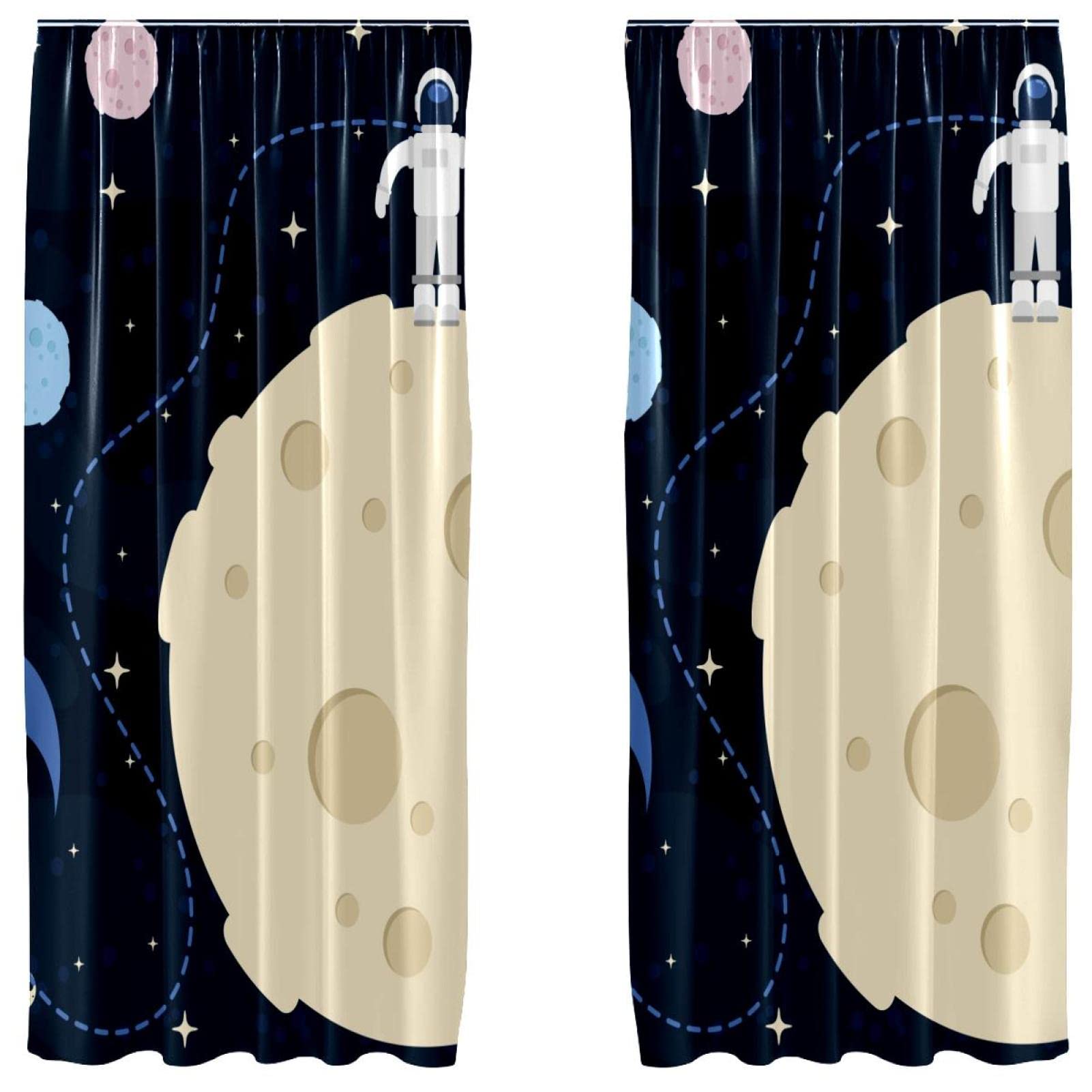 Rideaux lune et espace occultation visuelle salon chambre