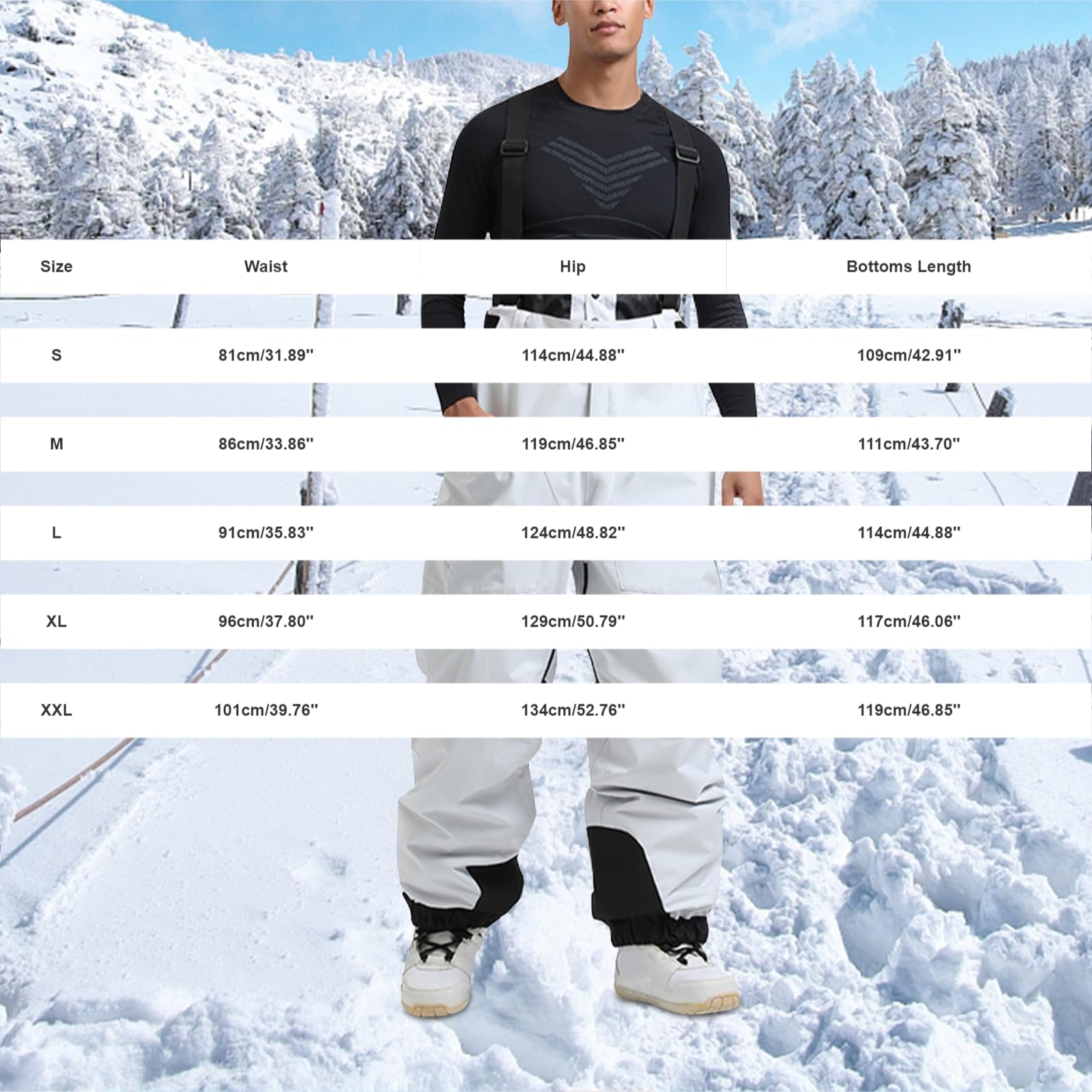 Pantaloni da sci da uomo, impermeabili, antivento, in softshell, con calda imbottitura, da snowboard, da sci, da trekking, da sci