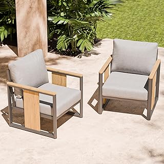 8 Classic Octagon Gazebo Ideas Backyard Lovers Want 14 ZANDOR Aluminum Outdoor Patio Furniture Set – 2 Pcs Armchair with Washab...