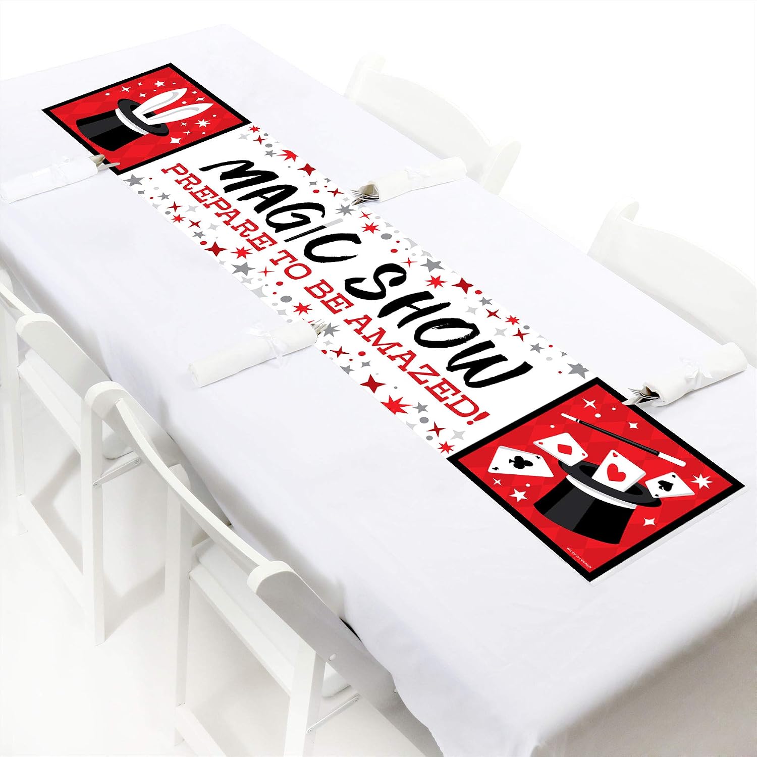 Big Dot of Happiness Ta-Da, Magic Show - Magical Party Decorations Party Banner image 5