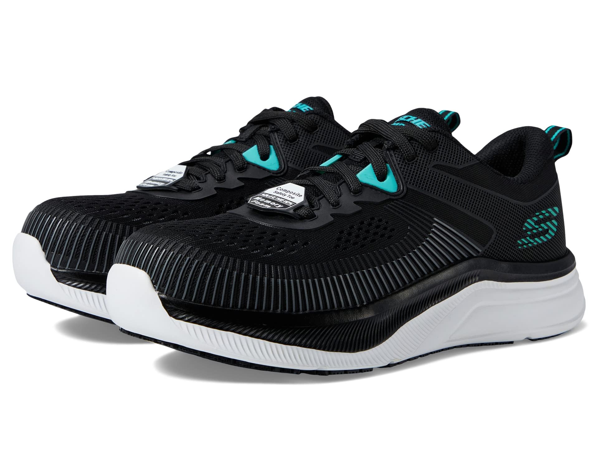 Skechers Women's D'Lux Journey Slip-in Trainers, Black, 8 UK