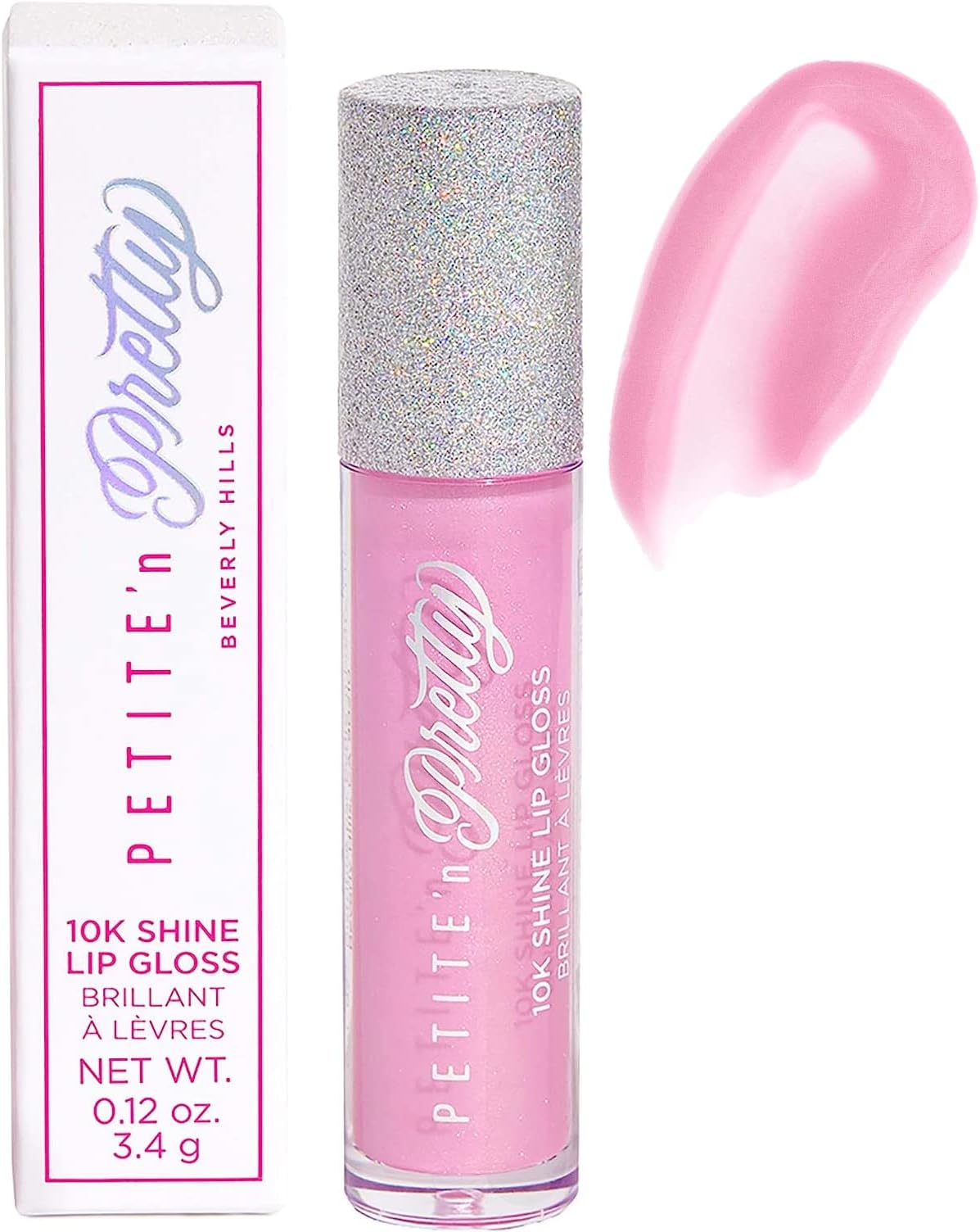 10K Shine Lip Gloss for Girls (Gia Pink) - Makeup for Kids, Tweens, Teens - High Shine, Soft, Hydrating, Lightweight, Made in the USA