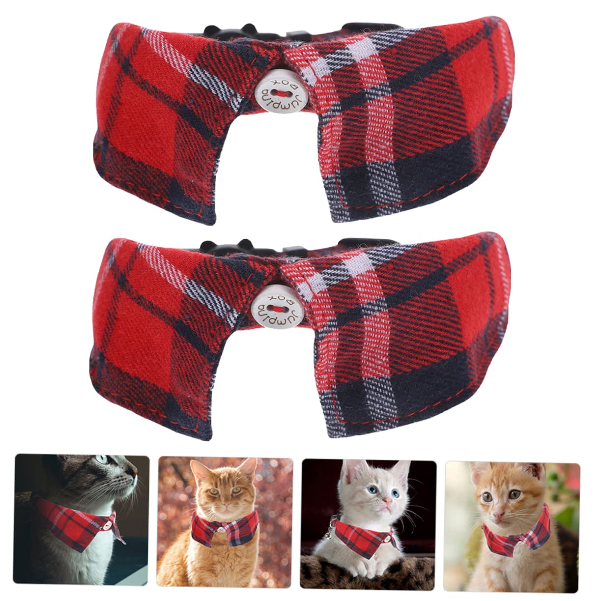 minkissy 10pièces Collier Réglable pour Chat Et Chien avec Cloche Lot de Rouge Accessoire Adorable pour Animaux De Compagnie