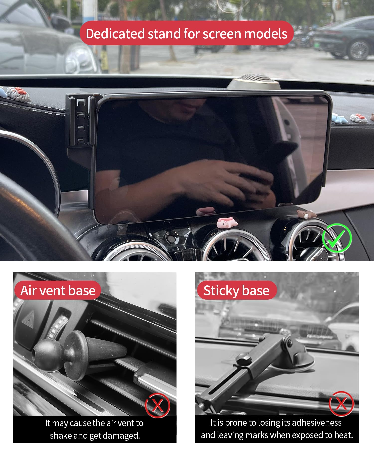 Cargador rápido inalámbrico de 15 W para Mercedes Benz Clase GLC 2020-2022/Clase C 2019-2021, accesorios de pantalla de 10.25 pulgadas, soporte de navegación de accesorios automáticos