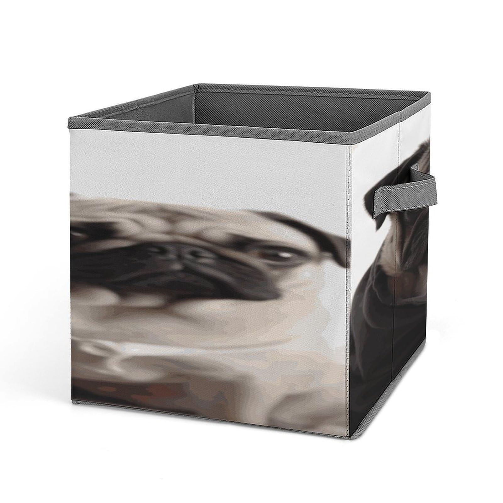 Fekiloot Style Funny Animal Pug Dog Storage Bins Storage Baskets