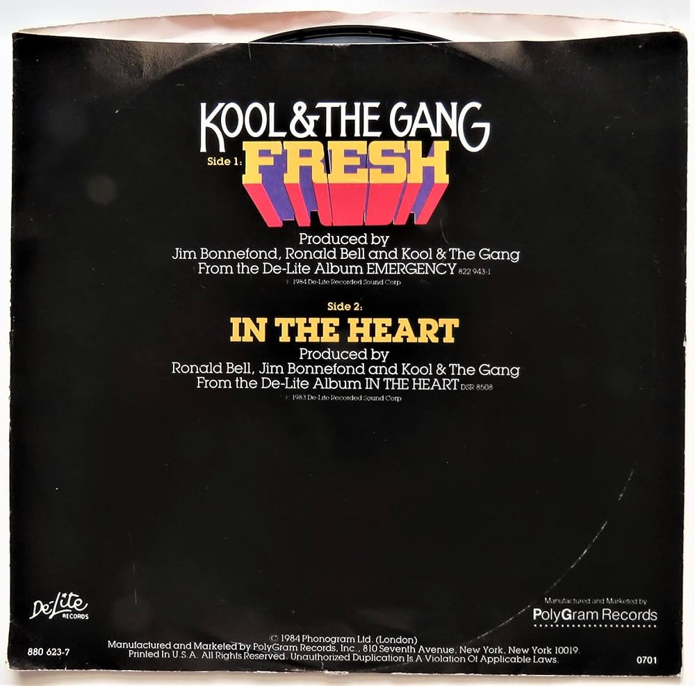 M 送料込み【US盤】LP KOOL G PAP 4,5,6 Amazon.com: KOOL & THE GANG 45 RPM In The Heart / Fresh: CDs & Vinyl