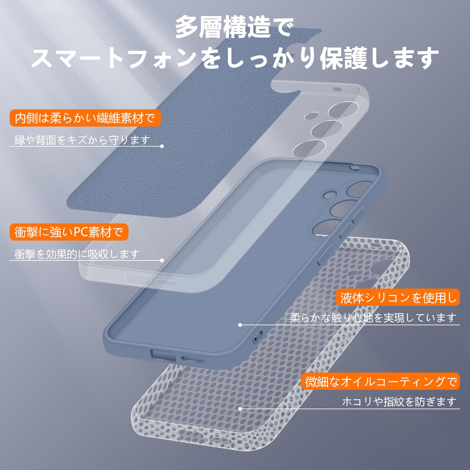 Amazon.co.jp: TAICHUANGJI Galaxy S24 ケース シリコン SC-51E SCG25 