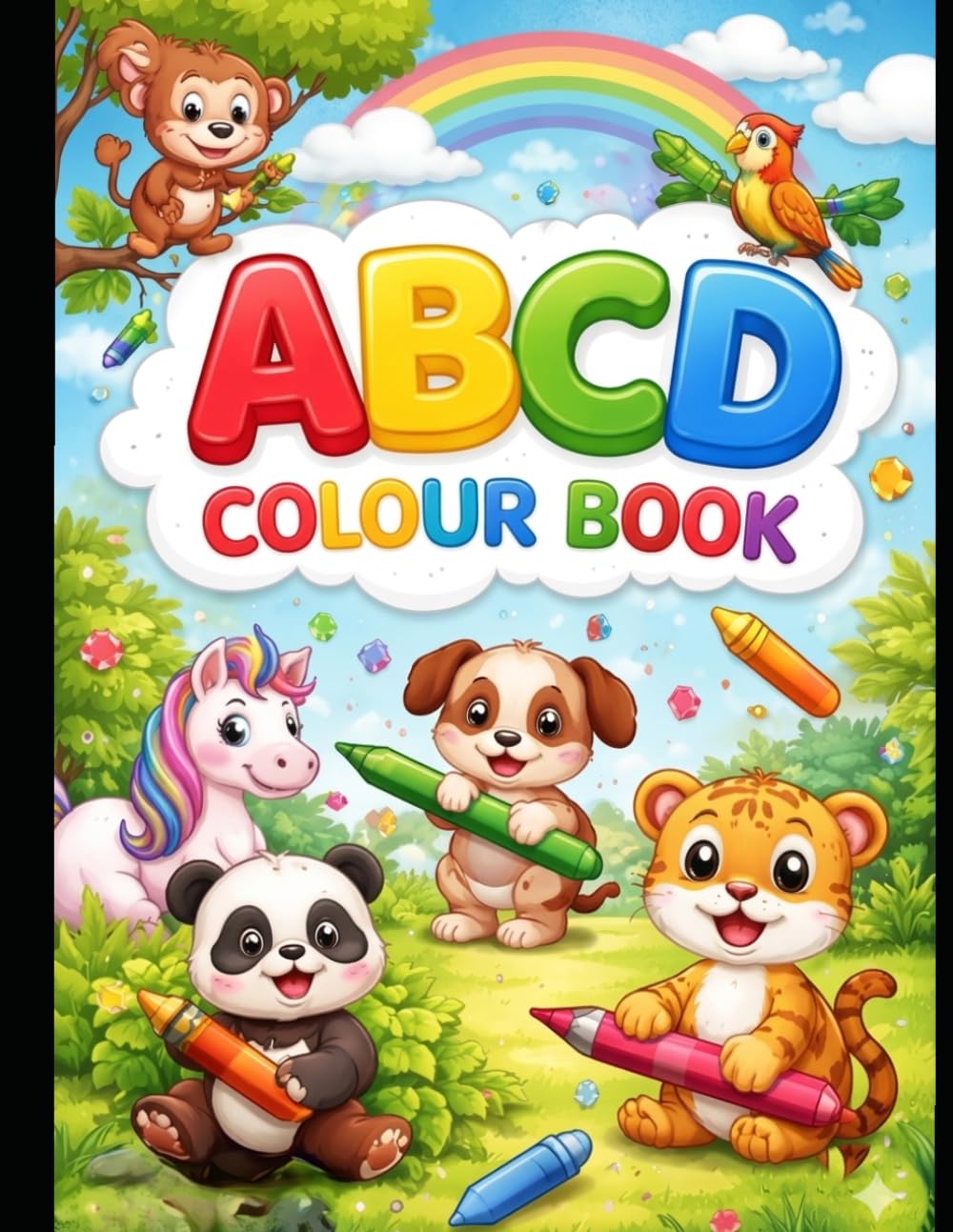 My First A to Z Coloring Book: Jumbo Alphabet Coloring Book For Kids | Learn Letters, Words & Colors With Fun Illustrations: 26 Bold & Beautiful ... Fine Motor Skills, Creativity & Early Learn