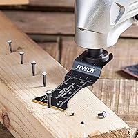 Vista 3 de JTWEB Cuchillas de herramientas oscilantes de carburo, hojas de sierra oscilantes de carburo, cuchillas multiherramienta resistentes