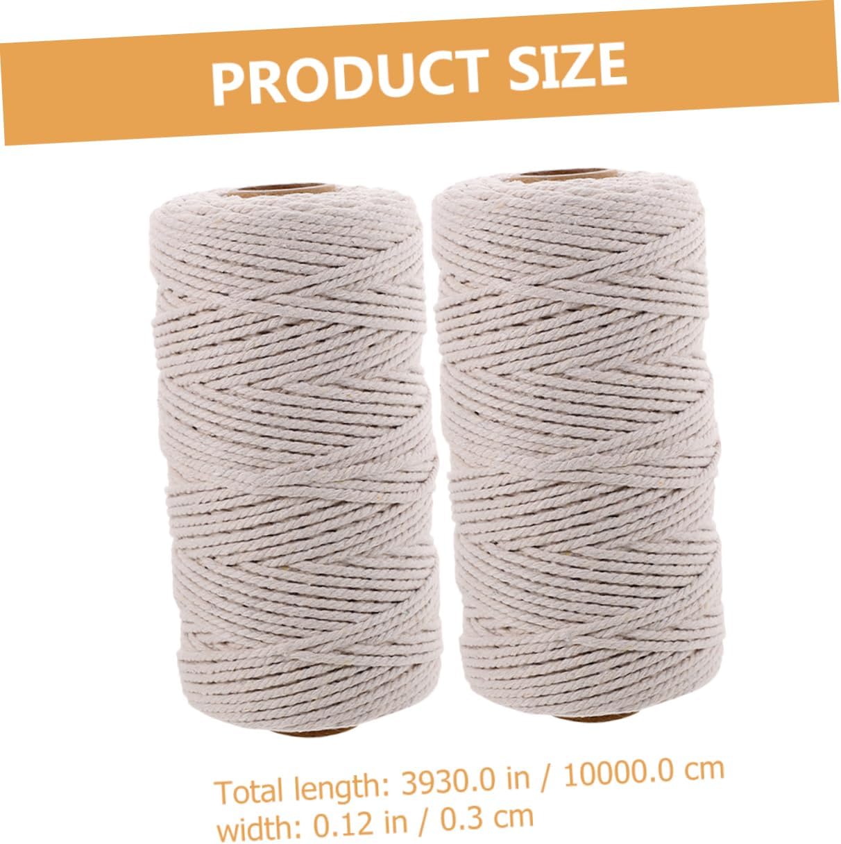 100m Bulk Bakers Twine 2 Rolls of Kitchen String for Meat Sausage Cooking