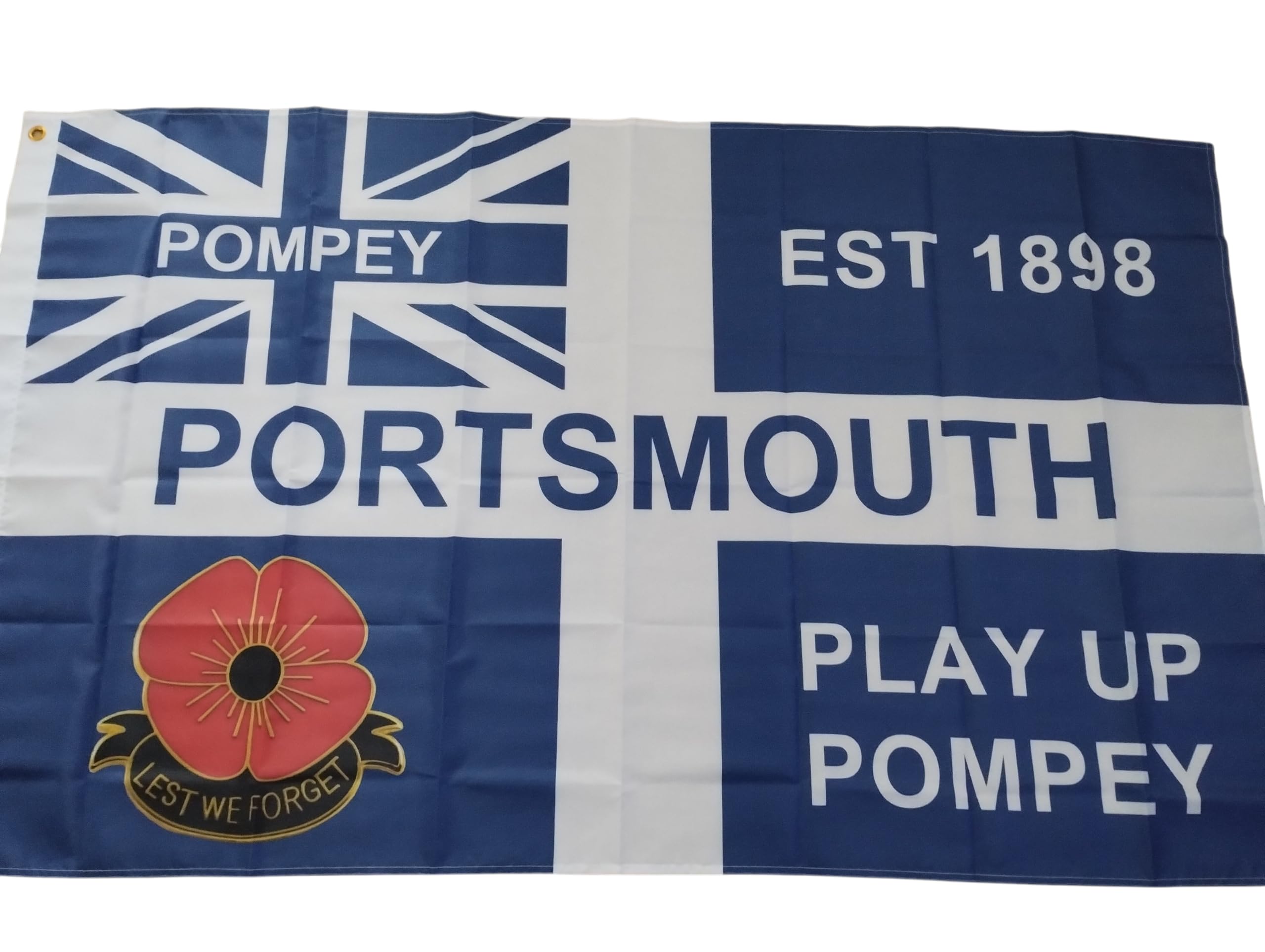 Portsmouth flag 5 x 3 blue and white st George's