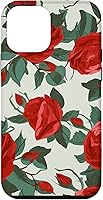 Vista 1 de iPhone 12 mini Rosas rojas sobre fondo blanco, botánico y arte floral