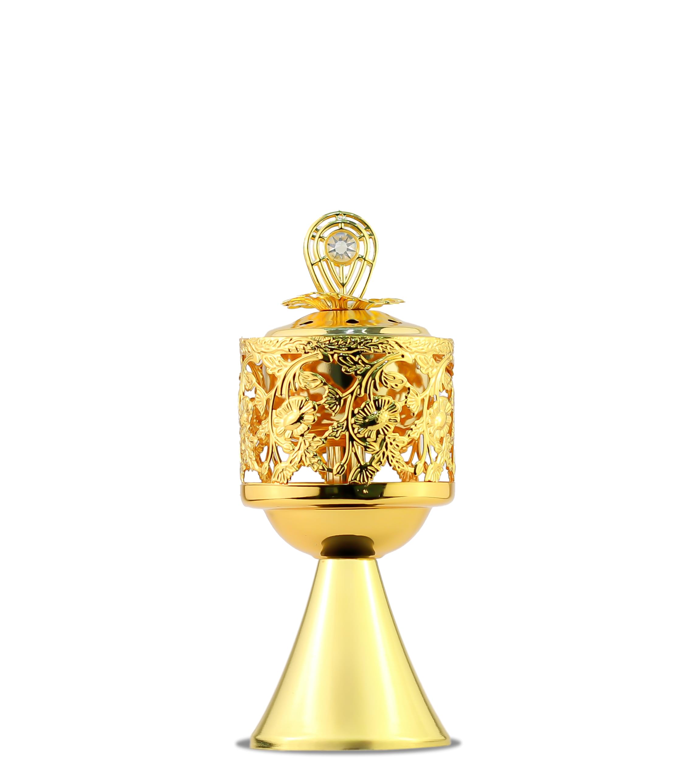 Mobigon Charcoal Incense Burner, Bakhoor Burner, Oud Frankincense Incense Burner, Vintage Arabic Burner, Suitable For Arabian Oud, Yoga, Spa and Aromatherapy, Office & Home Decor (Style 24)