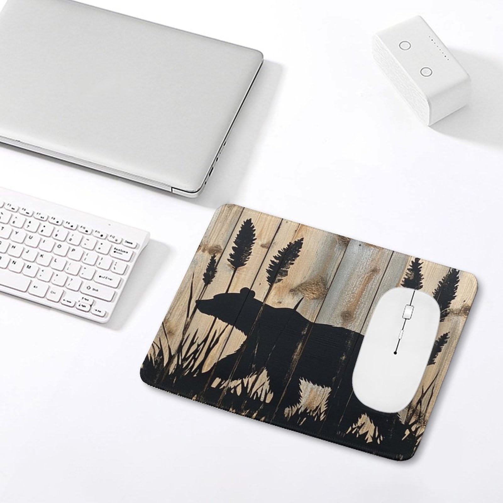 Rustic Vintage Black Bear Mat Mouse Pad Farmhouse Cabin Lodge Wooden Planks Barn Door Wild Animal Bear Gaming Mousepad Extended Keyboard Pad in Laptop Computer Mouse Pads for Desk Mat 7.9x9.4 Rustic Vintage Black Bear Mat Mouse Pad Farmhouse Cabin Lodge Wooden Planks Barn Door Wild Animal Bear Gaming Mousepad Extended Keyboard Pad in Laptop Computer Mouse Pads for Desk Mat 7.9x9.4