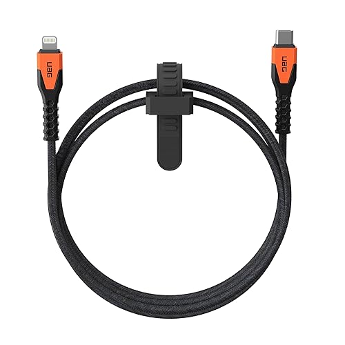 URBAN ARMOR GEAR UAG - Cable USB-C a Lightning de núcleo de Kevlar resistente de 5 pies, 30 W, certificado MFi, cable de carga rápida reforzado para